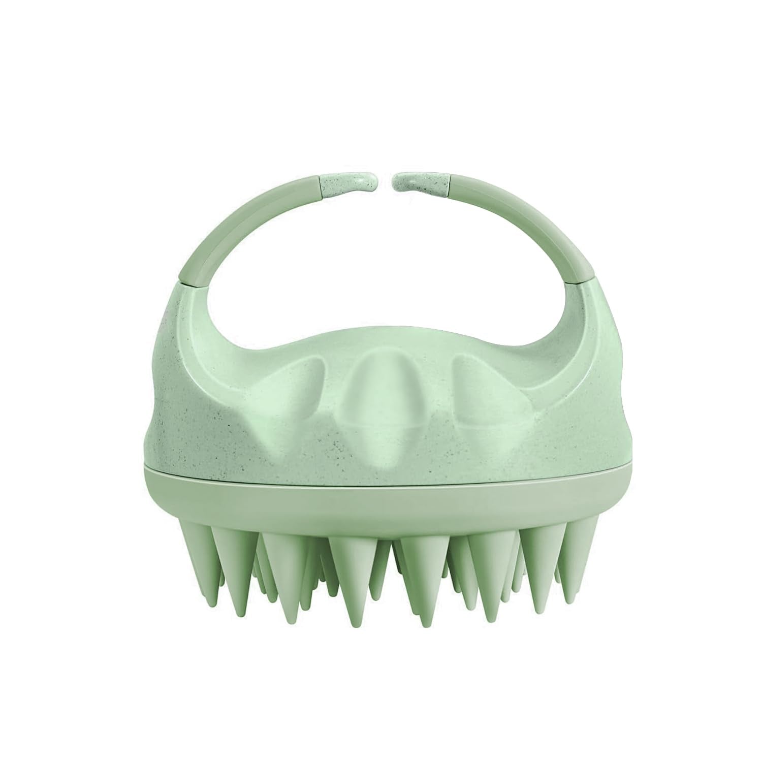 Scalp Massager Shampoo Brush, Scalp Scrubber with Soft Silicone Bristles, Scalp Exfoliator for Wet & Dry Hair (Green)