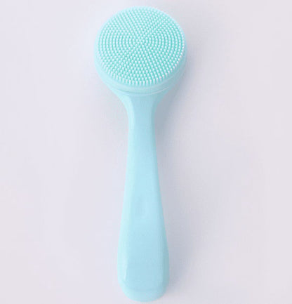 Silicone Facial Cleansing Brush, Deep Pore Exfoliator Tool, Gentle Blackhead Removal Device for Skincare Routine, Makeup Removal, Face Massage