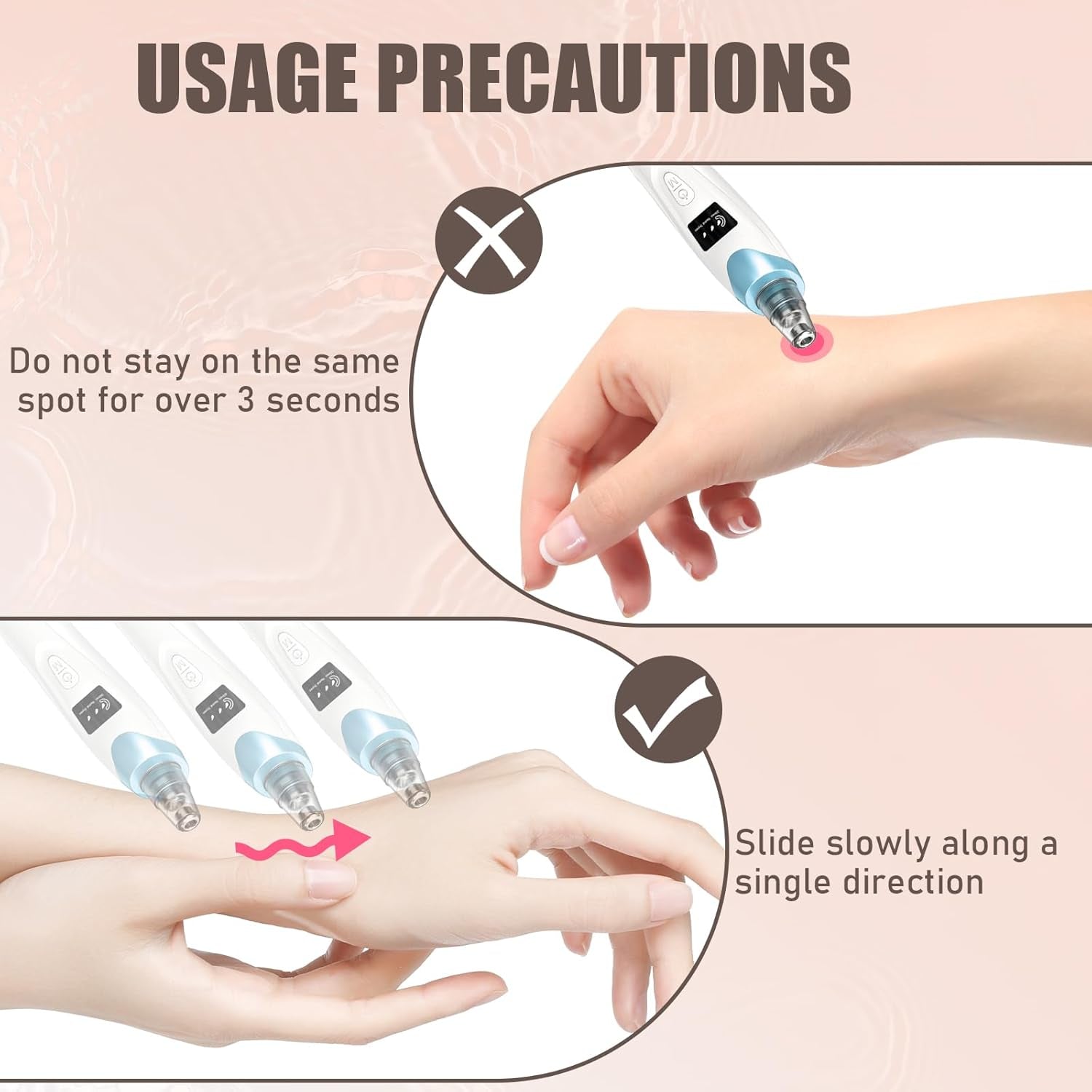 Blackhead Remover Pore Vacuum,Facial Pore Cleaner Blackhead Vacuum (Blue) | 5 Suction Power,5 Probes,Usb Rechargeable Pore Vacuum Tool for Adult